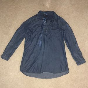 Alison Andrews Jean Lace-Up Shirt